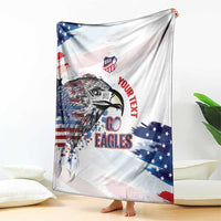 USA 2026 Rugby Custom Blanket Go Eagle Brushes Style