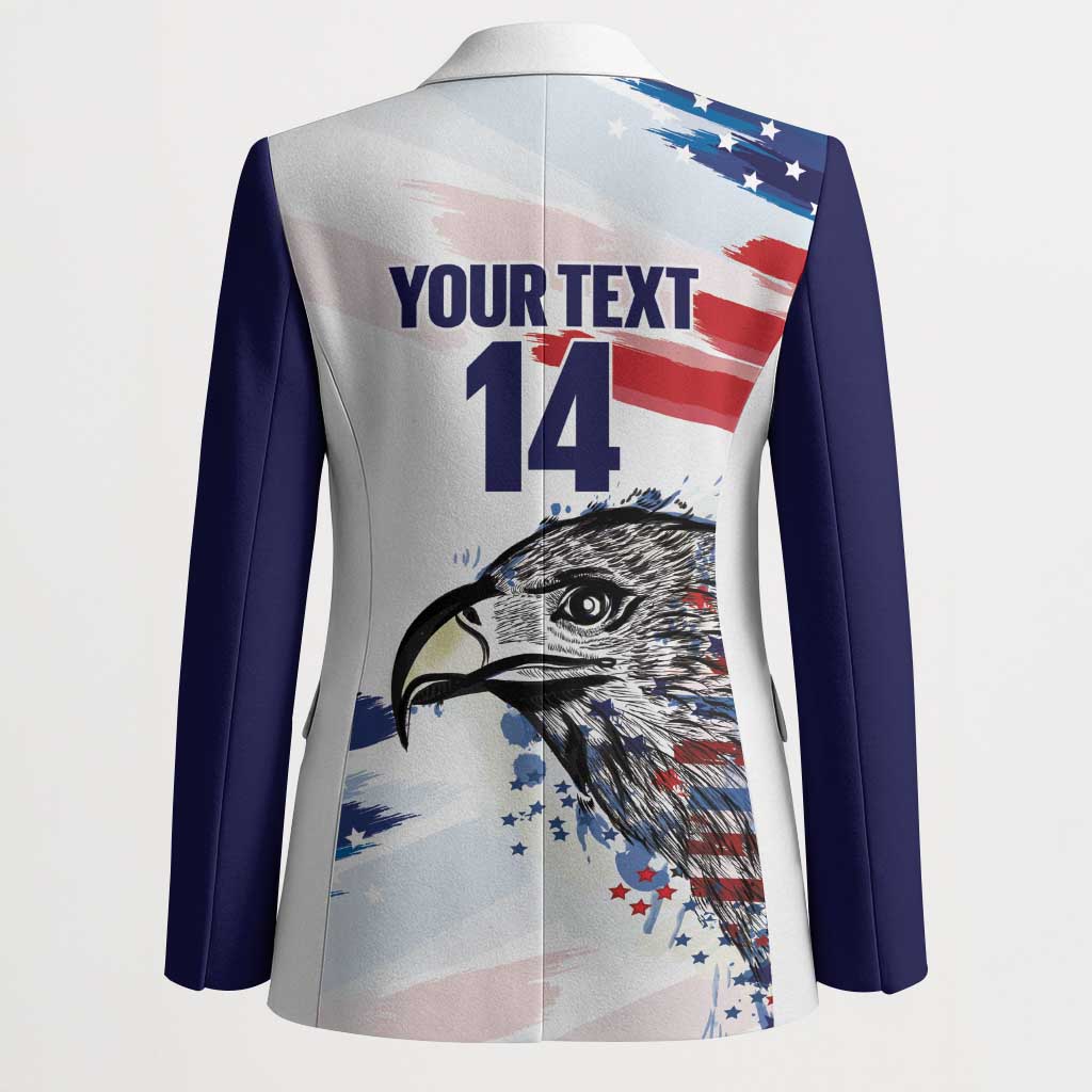 USA 2026 Rugby Custom Blazer Go Eagle Brushes Style