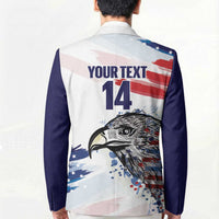 USA 2026 Rugby Custom Blazer Go Eagle Brushes Style