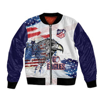 USA 2026 Rugby Custom Bomber Jacket Go Eagle Brushes Style