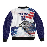 USA 2026 Rugby Custom Bomber Jacket Go Eagle Brushes Style