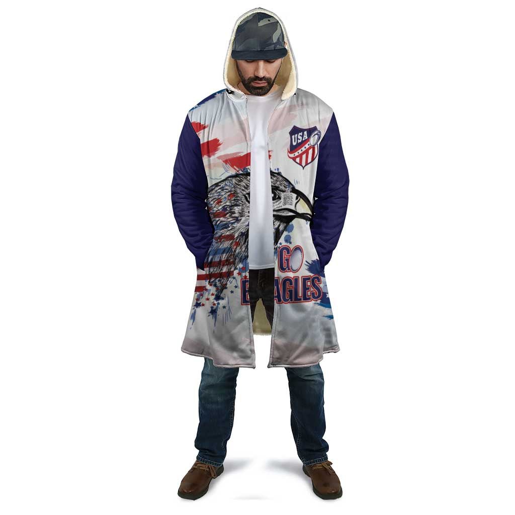 USA 2026 Rugby Custom Cloak Go Eagle Brushes Style