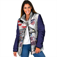 USA 2026 Rugby Custom Padded Jacket Go Eagle Brushes Style