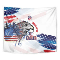 USA 2026 Rugby Custom Tapestry Go Eagle Brushes Style