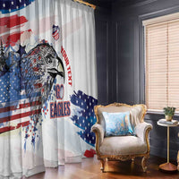 USA 2026 Rugby Custom Window Curtain Go Eagle Brushes Style