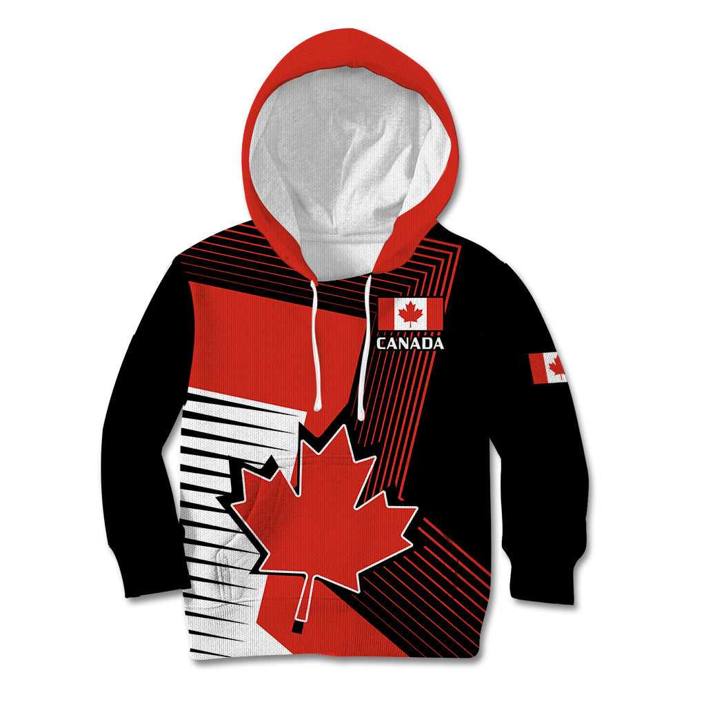 July 1 Canada Kid Hoodie Independence Day with Canadian Maple Leaf - Wonder Print Shop