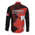 July 1 Canada Long Sleeve Button Shirt Independence Day with Canadian Maple Leaf - Wonder Print Shop