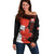 July 1 Canada Off Shoulder Sweater Independence Day with Canadian Maple Leaf - Wonder Print Shop