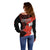 July 1 Canada Off Shoulder Sweater Independence Day with Canadian Maple Leaf - Wonder Print Shop