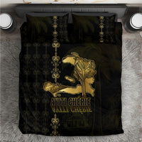 Afro-Haitians Ayiti Cherie Bedding Set Haiti Map Kanson Wouj Veve Vodou