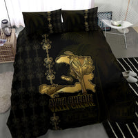 Afro-Haitians Ayiti Cherie Bedding Set Haiti Map Kanson Wouj Veve Vodou