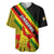 Zimbabwe Baseball Jersey African Pattern With Flag Style - Wonder Print Shop