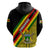 Zimbabwe Hoodie African Pattern With Flag Style - Wonder Print Shop