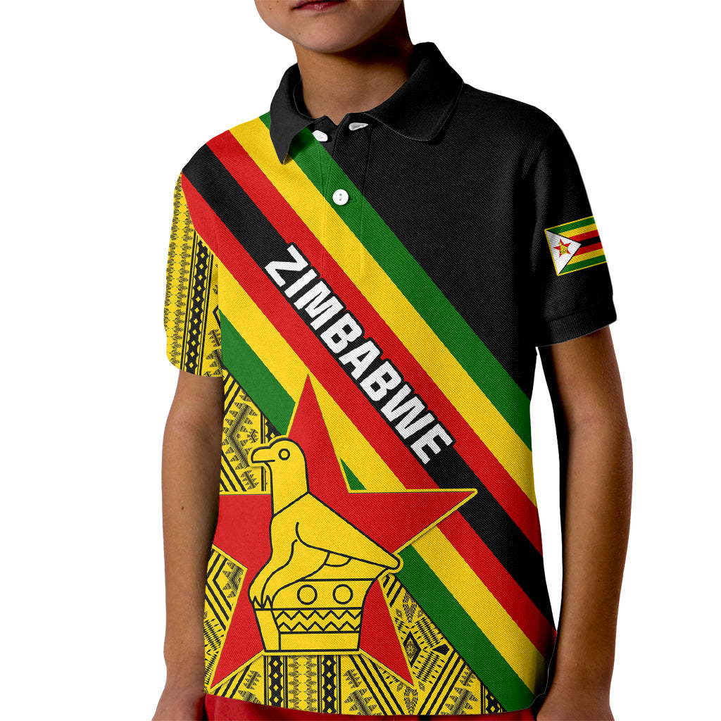 zimbabwe-kid-polo-shirt-african-pattern-with-flag-style