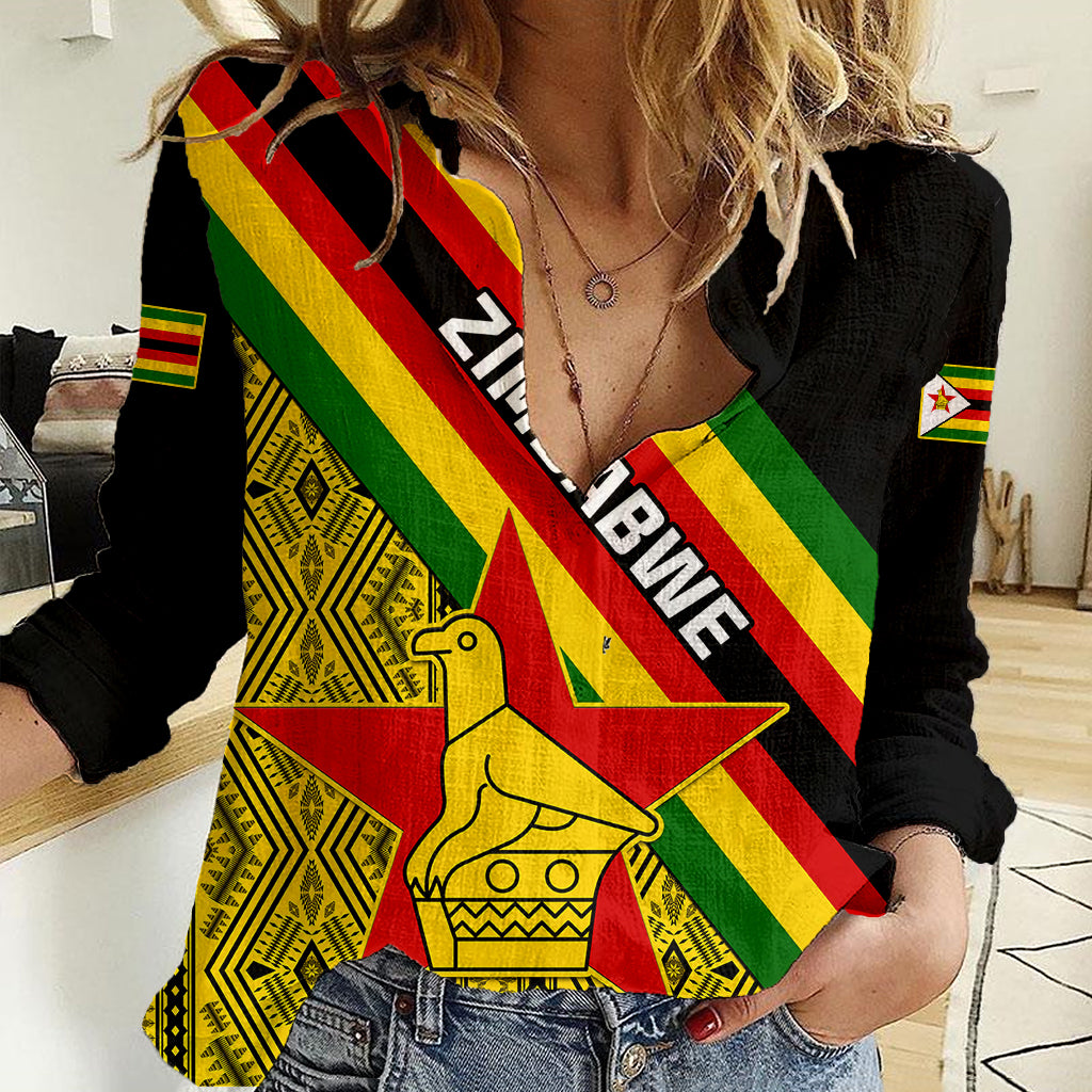 zimbabwe-women-casual-shirt-african-pattern-with-flag-style