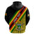 Personalised Zimbabwe Hoodie African Pattern With Flag Style - Wonder Print Shop