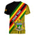 Personalised Zimbabwe Women V Neck T Shirt African Pattern With Flag Style - Wonder Print Shop