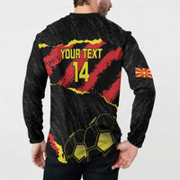 Custom Macedonia Football Button Sweatshirt Go Champions Risovi