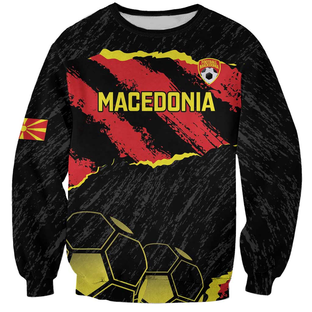 Custom Macedonia Football Sweatshirt Go Champions Risovi