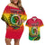 Vanuatu Couples Matching Off Shoulder Short Dress and Hawaiian Shirt Yumi 43 Hapi Independens Dei - Wonder Print Shop