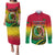 Vanuatu Couples Matching Puletasi Dress and Long Sleeve Button Shirts Yumi 43 Hapi Independens Dei - Wonder Print Shop