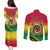 Vanuatu Couples Matching Puletasi Dress and Long Sleeve Button Shirts Yumi 43 Hapi Independens Dei - Wonder Print Shop