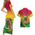 Vanuatu Couples Matching Short Sleeve Bodycon Dress and Hawaiian Shirt Yumi 43 Hapi Independens Dei - Wonder Print Shop