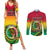 Vanuatu Couples Matching Summer Maxi Dress and Long Sleeve Button Shirts Yumi 43 Hapi Independens Dei - Wonder Print Shop