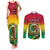 Vanuatu Couples Matching Tank Maxi Dress and Long Sleeve Button Shirts Yumi 43 Hapi Independens Dei - Wonder Print Shop