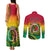 Vanuatu Couples Matching Tank Maxi Dress and Long Sleeve Button Shirts Yumi 43 Hapi Independens Dei - Wonder Print Shop