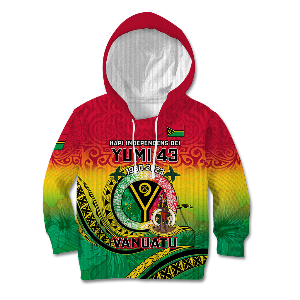 Vanuatu Kid Hoodie Yumi 43 Hapi Independens Dei - Wonder Print Shop