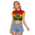 Vanuatu Raglan Cropped T Shirt Yumi 43 Hapi Independens Dei - Wonder Print Shop