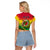 Vanuatu Raglan Cropped T Shirt Yumi 43 Hapi Independens Dei - Wonder Print Shop