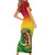 Vanuatu Short Sleeve Bodycon Dress Yumi 43 Hapi Independens Dei - Wonder Print Shop