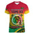 Vanuatu Women V Neck T Shirt Yumi 43 Hapi Independens Dei - Wonder Print Shop