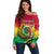 Personalised Vanuatu Off Shoulder Sweater Yumi 43 Hapi Independens Dei - Wonder Print Shop