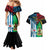 Vanuatu And West Papua Couples Matching Mermaid Dress And Hawaiian Shirt Coat Of Arms Mix Flag Style - Wonder Print Shop