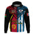 Vanuatu And West Papua Hoodie Coat Of Arms Mix Flag Style - Wonder Print Shop