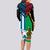 Vanuatu And West Papua Long Sleeve Bodycon Dress Coat Of Arms Mix Flag Style - Wonder Print Shop