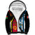 Vanuatu And West Papua Sherpa Hoodie Coat Of Arms Mix Flag Style - Wonder Print Shop