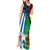 Vanuatu And West Papua Tank Maxi Dress Coat Of Arms Mix Flag Style - Wonder Print Shop