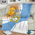 Custom Argentina Football Blanket Vamos La Albiceleste - Sky Blue Version