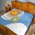 Custom Argentina Football Quilt Vamos La Albiceleste - Sky Blue Version