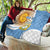 Custom Argentina Football Quilt Vamos La Albiceleste - Sky Blue Version