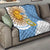 Custom Argentina Football Quilt Vamos La Albiceleste - Sky Blue Version