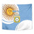 Custom Argentina Football Tapestry Vamos La Albiceleste - Sky Blue Version