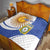 Custom Argentina Football Quilt Vamos La Albiceleste - Navy Blue Version