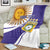 Custom Argentina Football Blanket Vamos La Albiceleste - Purple Version