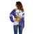 Custom Argentina Football Off Shoulder Sweater Vamos La Albiceleste - Purple Version - Wonder Print Shop