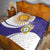 Custom Argentina Football Quilt Vamos La Albiceleste - Purple Version